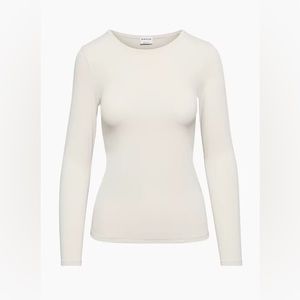 Aritzia Babylon cream long sleeve T-shirt